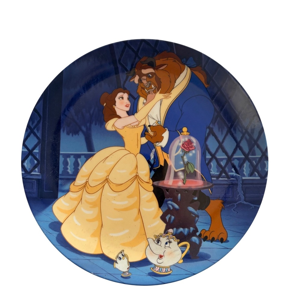 Disney Beauty and the Beast Learning to Love Knowles Collector Plate 1993 3886A